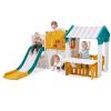 VEVOR Outdoor Playhouse, Versatile Toddler Playground with Slide, Basketball, Telescope, Steering Wheel, Crawling Tunnel, Sales Window, Toddler Playset for Aged 1+, Open Play Structure, HDPE Plastic view 1