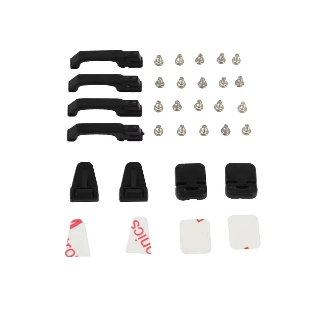 BTKCHE for Door Handles Engine Cover Hinge Fuel Tank Cap Grille for 1:10 RC Crawler Car TRX-4 TRX4 Upgrade Parts Accessory(A (Rearview Mirror))