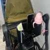 3-in-1 Cup Holder for Thule Urban Glide 3 Stroller | Large Storage Caddy with Insulated Cup Holder & Phone Pocket | Tool-Free Installation, ABS Material (Gray) view 2
