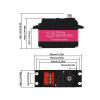 24V Servo 160Kg 5B 1/5 DS51160 High Torque Digital Servo(DS51160-24V-270) view 3