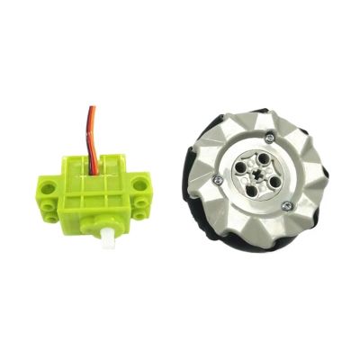 4pcs Wheels + Compatible Building Blocks Remote Control Toy Parts car Accessories(8pcs- Wheel servo)