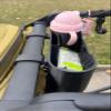 3-in-1 Cup Holder for Thule Urban Glide 3 Stroller | Large Storage Caddy with Insulated Cup Holder & Phone Pocket | Tool-Free Installation, ABS Material (White) view 3