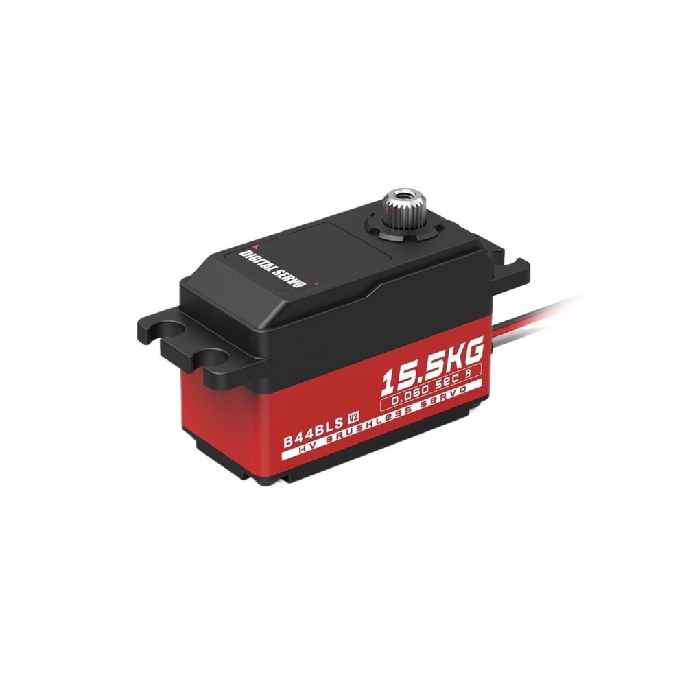 B44BLS V2 45g Gear Super High Speed 0.062 sec 15.5KG Low Profile Brushless Digital Remote Control Servo Suitable for 1/10(B44BLS V2 15.5KG)