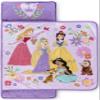 Jay Franco Kids Nap Mat with Embedded Pillow & Blanket  Soft 46"x20" Microfiber Sleeping Bag with Name Tag & Handle Pink - Disney Princess view 1