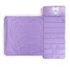 Jay Franco Kids Nap Mat with Embedded Pillow & Blanket  Soft 46"x20" Microfiber Sleeping Bag with Name Tag & Handle Pink - Disney Princess view 3