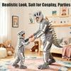 BSDDP Wearable Dinosaur Skeleton Plush Costume Realistic 3D Dino Outfit Set Halloween Spinosaurus Bones Stuffed Toys(2*L-45.2in) view 3