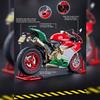 OBIOCKIDAY 1/9 Motorcycle with Lights Sound, Alloy Realistic Mechanical Dynamic Motorbike Model, Simulation Bike with Ignition System Smoke Spray, Vehicle Christmas Birthday Gift view 4