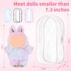 2PCS Protective Case Compatible with DollHD Clear Figure Display Blind Bag LABU Case, Storage Bag, Crystal-Clear Hard Display Box with Keychain (No Doll) view 2