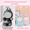 2PCS Protective Case Compatible with DollHD Clear Figure Display Blind Bag LABU Case, Storage Bag, Crystal-Clear Hard Display Box with Keychain (No Doll) view 4