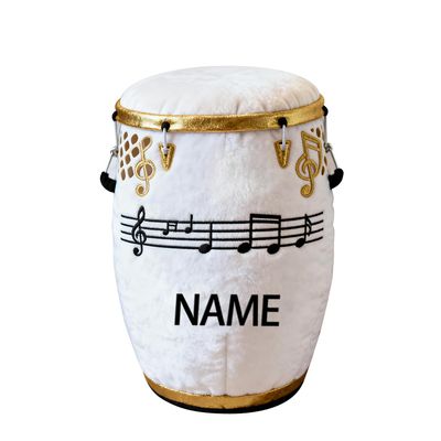 Adfdrehhv Personalized Drum Shaped Pillow with Name Fashion Cute Music Theme Body Pillow for Sofa Bed Couch Chair Club Custom Drummer's Name Cushions Party Decor Gift for Music Lovers Musician