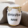 Adfdrehhv Personalized Drum Shaped Pillow with Name Fashion Cute Music Theme Body Pillow for Sofa Bed Couch Chair Club Custom Drummer's Name Cushions Party Decor Gift for Music Lovers Musician view 2