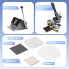 2x2/3x2/3.5x2.5 inch Magnet Maker Machine Kit DIY Fridge Magnets Badge Button,Square/Rectangle Magnet Maker Machines with 1 Press Machine + 1 Paper Cutter+ 100 Sets Consumables view 2