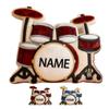 Adfdrehhv Personalized Drum Shaped Pillow with Name Fashion Cute Music Theme Body Pillow for Sofa Bed Couch Chair Club Custom Drummer's Name Cushions Party Decor Gift for Music Lovers Musician view 1