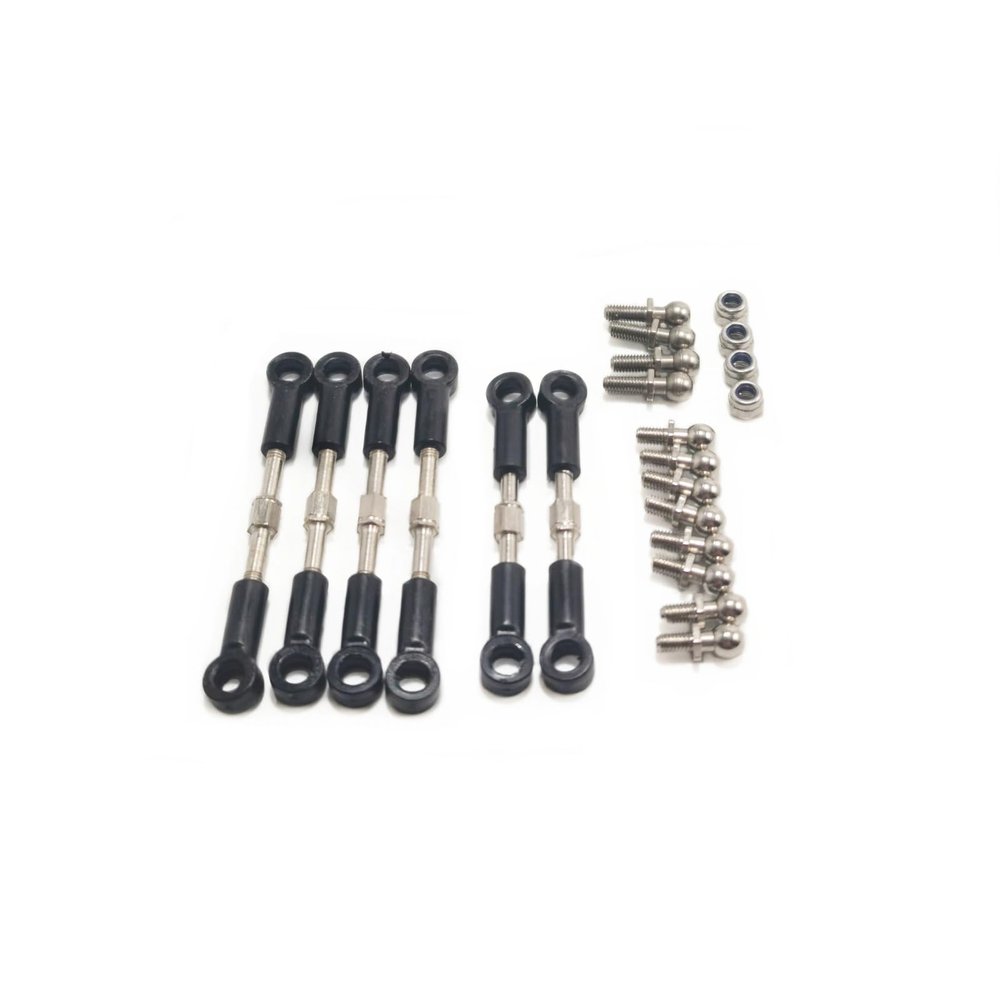 Rc Accessories For Wltoys 144010 124017 144001 124019 6pcs Enhanced Version Pull Rods With Boall Joint Screws Set Upgrade Accessories Parts
