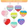 32 Pack Valentine Gifts for Kids - Cards with Mini Heart Pop Fidget Toys Bulk - Valentine Exchange for Girls Boys School Class Classroom Fidget Toys Party Favors view 4