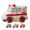 Adfdrehhv Personalized Ambulance Shaped Pillow with Name Cute Car Theme Pillow for Bed Sofa Car Couch Decor Ambulance Cushion Party Decor Gift for Boy Girl Kid Family Friends Driver view 1