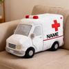Adfdrehhv Personalized Ambulance Shaped Pillow with Name Cute Car Theme Pillow for Bed Sofa Car Couch Decor Ambulance Cushion Party Decor Gift for Boy Girl Kid Family Friends Driver view 2