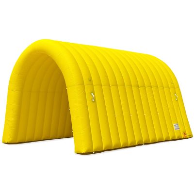 Inflatable Sports Tunnel Entrance with Built-in Blower Advertising & Event Archway for Exhibitions, Shops, Supermarkets & Schools (Yellow, 16x10x11Ft)