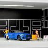 SOCANGJIA 1/64 Diecast Car Model Display Case with Clear Acrylic Dustproof,Garage Showroom Scene with Lighting,Stackable PVC Storage Box for Hot Wheels Collectibles Diorama Parking Organizer (Black) view 3