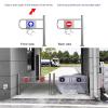EliteBloom Automatic 1-Way Swing Gate, 90 Stainless Steel Safety Door, Spring-Loaded Exit Device for Warehouses & Supermarkets - Enhanced Security & Easy Access,Silver-200x97cm view 3