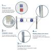 EliteBloom Automatic 1-Way Swing Gate, 90 Stainless Steel Safety Door, Spring-Loaded Exit Device for Warehouses & Supermarkets - Enhanced Security & Easy Access,Silver-200x97cm view 4