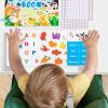 Activity Book,Educational Cognitive Toy,Learning Educational Toys for Playtime Children Entertainment Curiosity Fun Home Family Indoor Aged 1-5 Girls Boys view 2