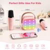 Mini Karaoke Machine with 2 Wireless Microphones, 2026 TOP Kids Portable Bluetooth Karaoke Machine for 3, 4, 5, 6, 7, 8, 9,10,11,12+Year Old, Christmas Birthday Gifts for Girls Boys Adults Home Party view 3