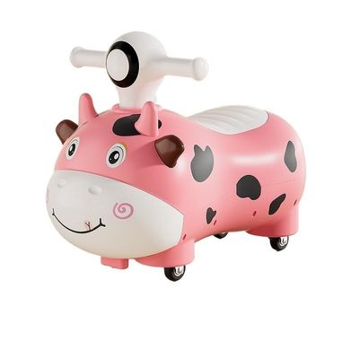 Ride On Push Car Low Noise Riding Toy Children Ride On Party Toy Music Lights Under Seat Storage(Pink)