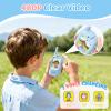 Video Walkie Talkies for Kids, 2 Pack Rechargeable Kids Video Walkie Talkies with Camera, Facetime Walkie Talkie for Indoor Outdoor Games, Camping, Hiking for Boys Girls Ages 3-12 view 4