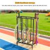 Aimery Exercise Hoop and Jump Rope Storage Cart, Heavy-Duty Holder with Wheels, Gym Equipment Rack view 4