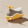 Swing Car Peanut Shape with Music Light No Pedal Anti-Rollover Swing Silent Wheels Durable and Safe(Green) view 2