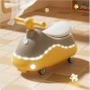Swing Car Peanut Shape with Music Light No Pedal Anti-Rollover Swing Silent Wheels Durable and Safe(Green) view 4