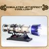 1/10 Metal Military Stealth Fighter Turbofan Engine Model, Small Bypass Ratio Twin Rotor Engine with Electric Motor, Internal Combustion Motor, Educational STEM Project for Aviation Fans, 600+PCS view 3