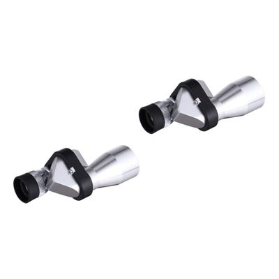 2pcs Aluminum Alloy Mini Telescopes with Adjustable Focus - Versatile for Hunting, Travel, and Scenery Viewing