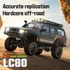 1:12 Scale Land Cruiser RC Car, 2.4GHz Remote Control Climbing Car with Full-Proportional Control System & LED Lights, 4WD Off-Road RC Rock Crawler Model for Adults view 2