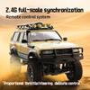 1:12 Scale Land Cruiser RC Car, 2.4GHz Remote Control Climbing Car with Full-Proportional Control System & LED Lights, 4WD Off-Road RC Rock Crawler Model for Adults view 3