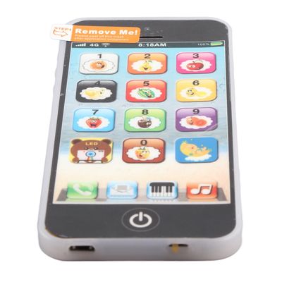 JTLB Kids Rechargeable Toy Cell Phone with Lights Music Educational Learning Toys for Children