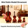 Playable Tiny Violin Figurine, World's Smallest Violins with Sound, Tiny Violin with Sound Sob Story, Mini Violins with Bow & Case for Dollhouse, Keychain, Home Decor Display Ornament (9cm/3.54in) view 2