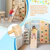 10-in-1 Montessori Indoor Jungle Gym & Wooden Climbing Playset for Kids Ages 3-12 | Swedish Ladder with Slide, Swing, Monkey Bars, Rope | 500 lbs Capacity, Wall-Leaning Space-Saving Design view 4