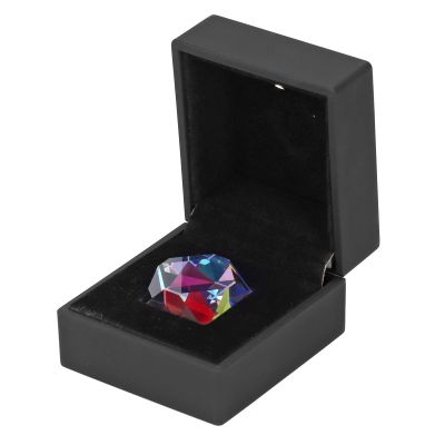 BTSEURY Color Cube Prism, RGB Dispersion Color Crystal Faceted Optical Prism for Physics Photography Desktop Decor 9.8x9.8x9.8in