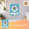 Telling Teaching Clock - Interactive Dry Erase Learning Board, Wooden Analog Trainer | Double Side Writable Practice Tool, Educational Classroom Resource for Preschool, Safe view 2