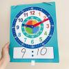 Telling Teaching Clock - Interactive Dry Erase Learning Board, Wooden Analog Trainer | Double Side Writable Practice Tool, Educational Classroom Resource for Preschool, Safe view 3