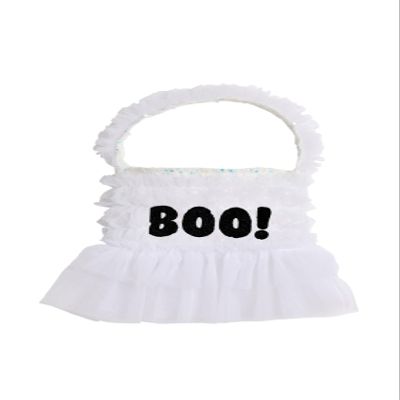 CHASING FIREFLIES White BOO! Handbag for Girls Dress-Up & Pretend Play Costume Outfit for Imaginative Play, Roleplay & Everyday Fun - One Size