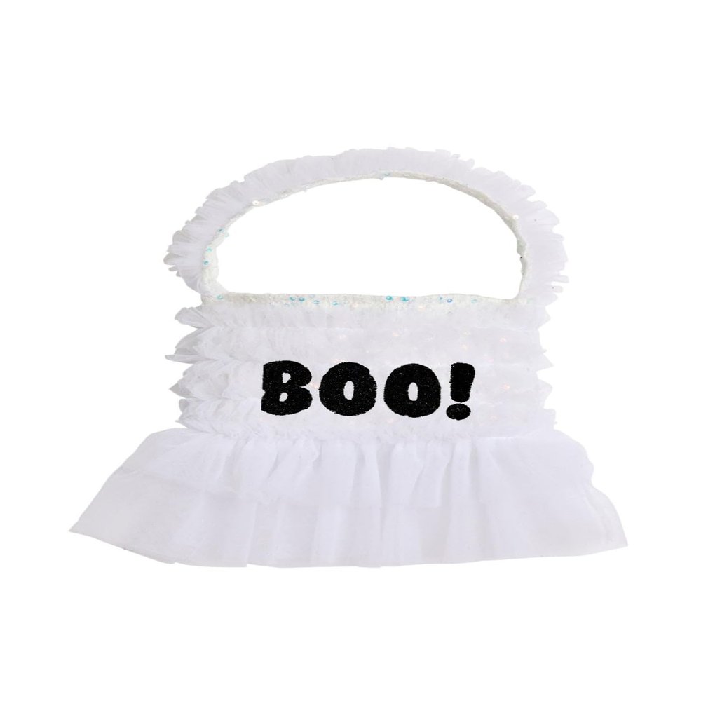 CHASING FIREFLIES White BOO! Handbag for Girls  Dress-Up & Pretend Play Costume Outfit for Imaginative Play, Roleplay & Everyday Fun - One Size