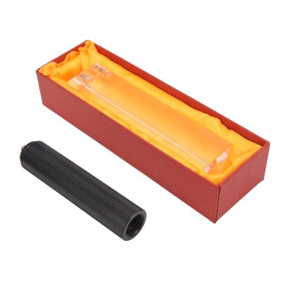 BTSEURY Optical Glass Triangular Prism, 1/4 Inch Equilateral Physics Teaching Prism for Rainbow Spectrum Photography, with Mini Grip and Screw Hole for Tripod Mounting