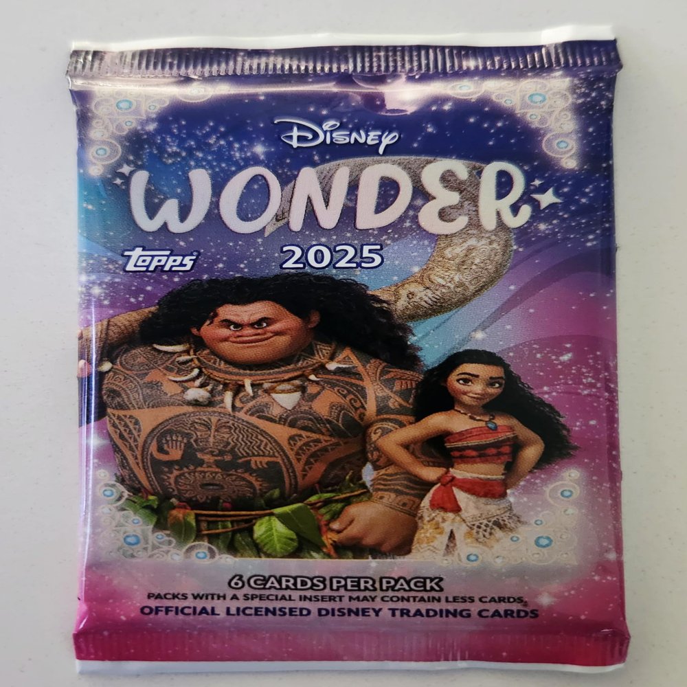 2025 Topps Disney Wonder Value Box Pack (6 Cards)