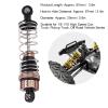 2Pcs Hydraulic Front Shock Absorber, RC Front Shock Absorbers for 18/110/ Speed Car Truck Off Road Vehicle, Aluminum Alloy Threaded with Elasticity Spring, view 3