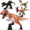 BIROHOSR Dinosaur Playset with 14" Indominus Rex & 8 Detailed Dino Figures - Educational Toy for 3-8 Year Old Boys Girls (4 PCS Orange Indominus Rex) view 1