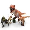 BIROHOSR Dinosaur Playset with 14" Indominus Rex & 8 Detailed Dino Figures - Educational Toy for 3-8 Year Old Boys Girls (4 PCS Orange Indominus Rex) view 3