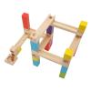 Pongnas Wooden Marble Run Construction Toy STEM Learning Building Blocks for Kids with Pine Wood Track Maze Game for Parent Child Interaction view 1